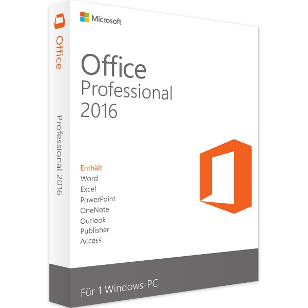 Microsoft Office 2016 Professional | for Windows