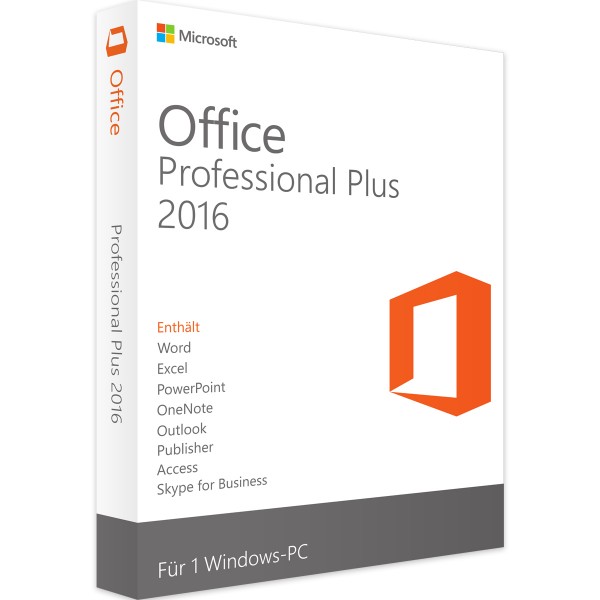 Microsoft Office 2016 Professional Plus | for Windows 1 - 5 devices