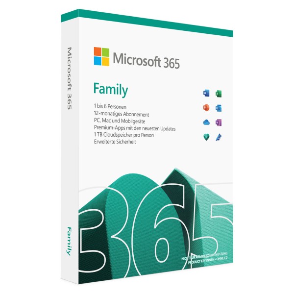 Microsoft Office 365 Family | for PC/Mac/Mobile Devices