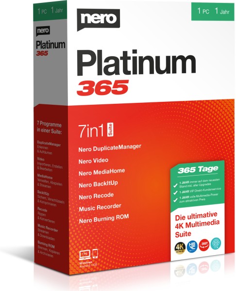 Nero Platinum 365 | for Windows