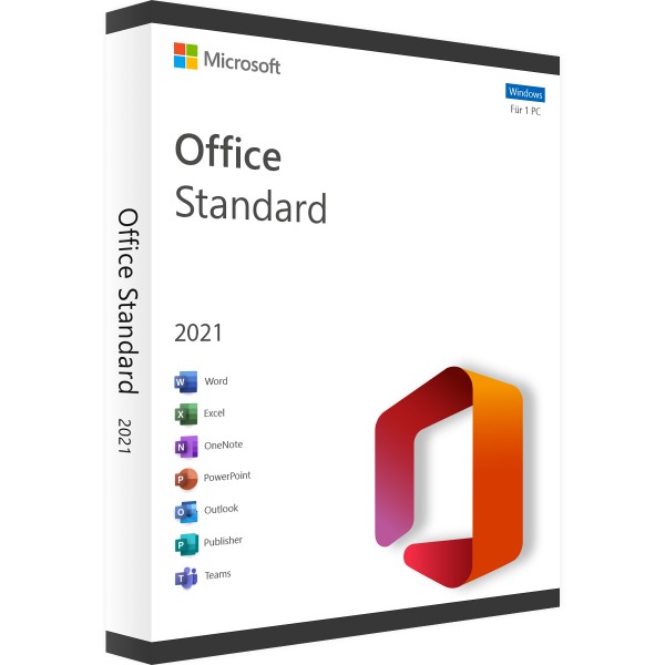 Microsoft Office 2021 Standard | for Windows 1 - 5 devices