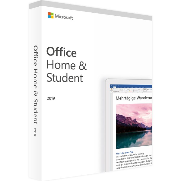 Microsoft Office 2019 Home and Student | for Windows | Account linked